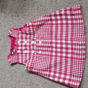 Tommy Hilfiger size 12-18 months houndstooth pink jumper dress